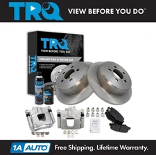TRQ Rear Brake Pad & Rotor Kit Fits 07-11 Dodge Nitro 08-12 Jeep Liberty