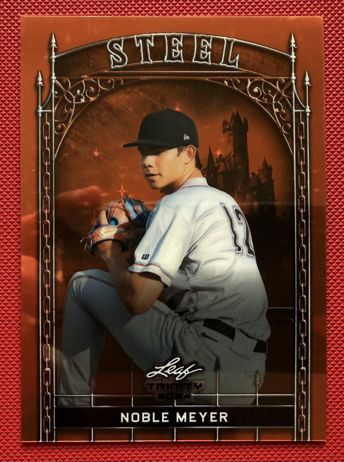 Leaf 2024 Trinity Mega Box Steel Insert Noble Meyer #S-75 Serial #11/15 Baseball