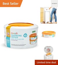 Arm  Hammer Diaper Pail Refill Rings, Holds up to 544 Newborn Diapers, 2 Pack