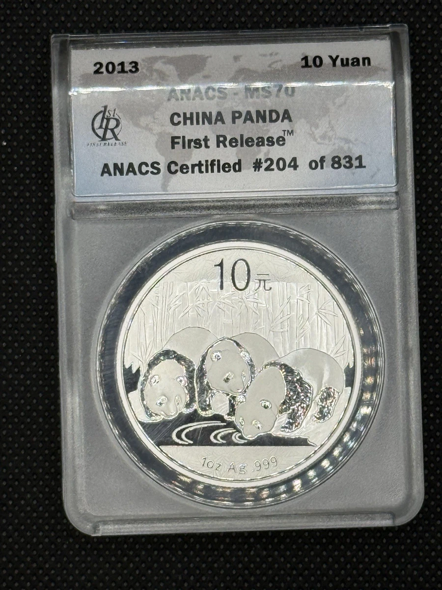 Chinese Panda MS 70 Graded 2013 Silver Bullion Coins for sale | eBay