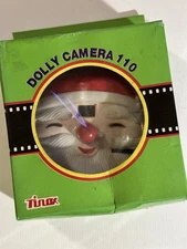 Vintage Tinax DOLLY CAMERA 110 Santa Face 110 Film Camera NEW in Box, Tested!