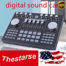 Pro Digital Audio Mixer Live Sound Card Mixing Console For PC Network Live Video