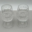 Vintage Waterford Crystal Colleen Short Stem Brandy Snifter Glasses Set of 2