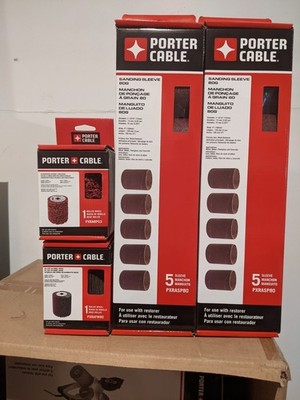 Porter Cable Combo Restore(2) l80 Grit Sandpaper, 80 Grit Flap, Stopping Wheel