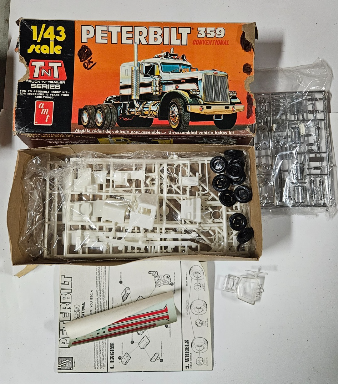Modèle à coller peterbilt 359, hauler, 1/25