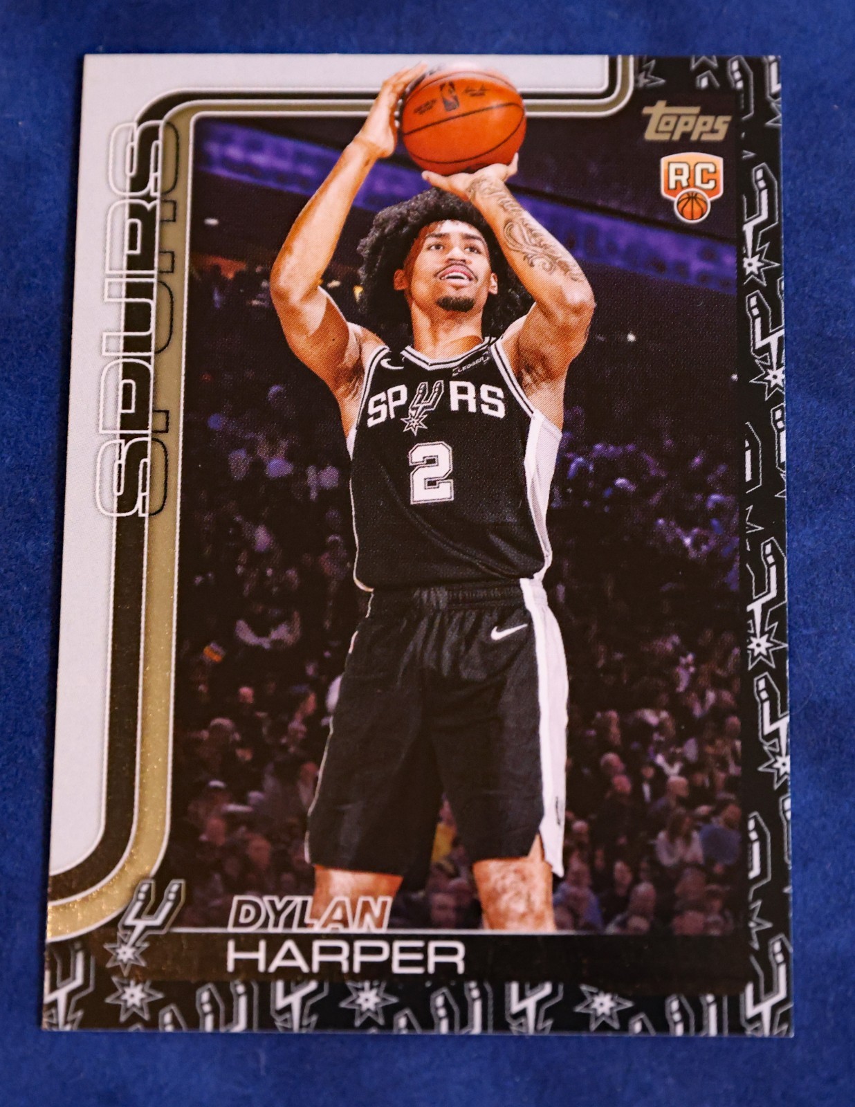 2025-26 Topps Basketball #202 Dylan Harper Team Color / Logo Parallel SSP Hit