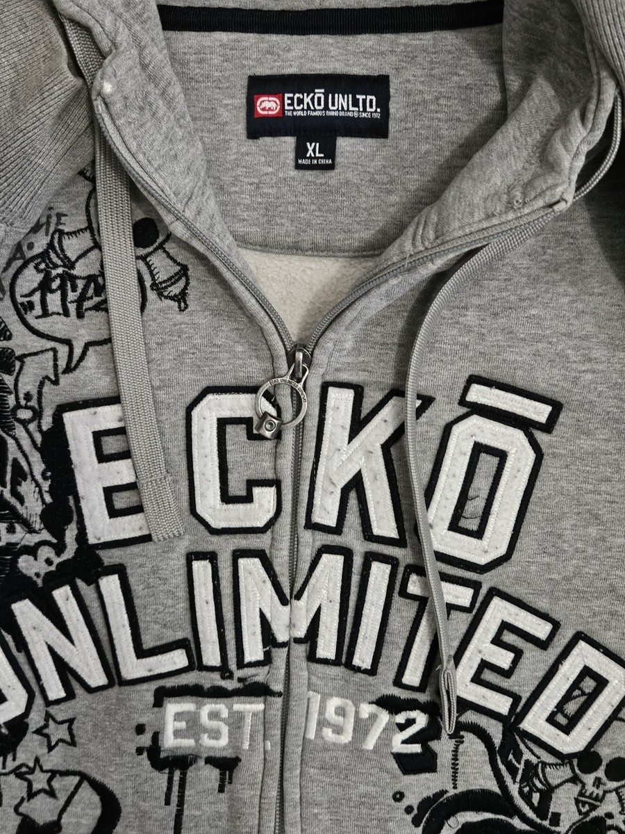 Ecko Unltd Hoodie Size XL Vintage Graffiti Spellout | eBay