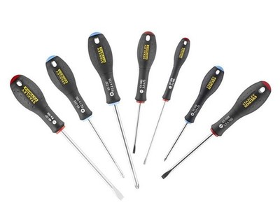 Stanley Tools - FatMax Screwdriver Set Parallel / Flared / Pozi  Set of 7