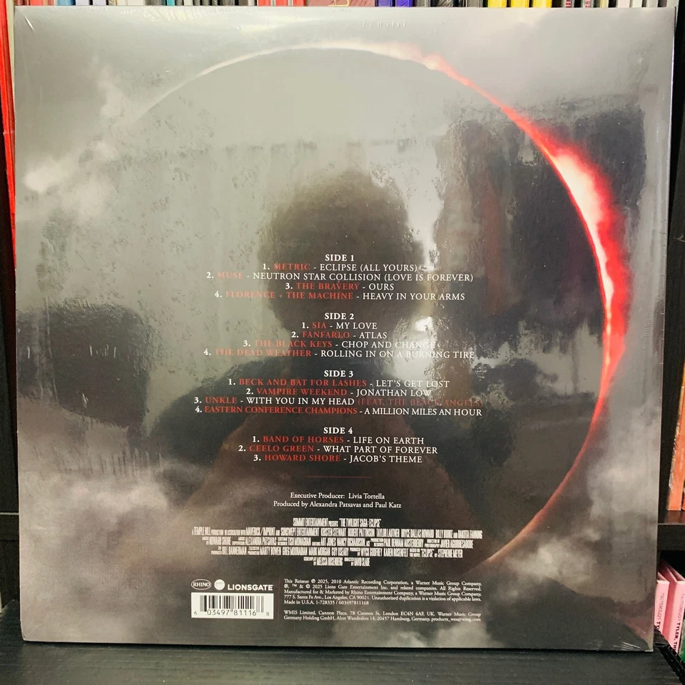 The Twilight Saga: Eclipse Soundtrack Milky Clear + Black Ice Vinyl 2xLP New OST - Image 2 of 2