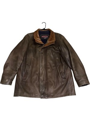 44 $2395 Overland Romano Jacket Leather Wool Cashmere Goat