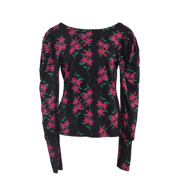 Desigual Damen Bluse Top Viskose Floral Schwarz Gr.L 21WWTKYA-image