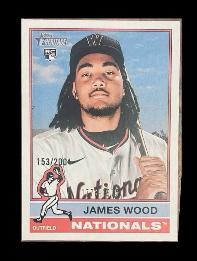 2025 Topps Heritage - James Wood #231 (RC) Bicentennial /200 🔥 Free Shipping