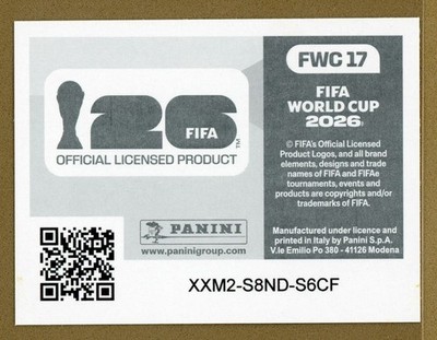 2026 Panini World Cup Soccer Online Exclusive Silver Foil Italy