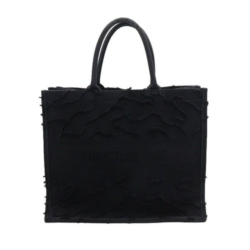 Dior Black Canvas Camouflage Large Book Tote 42 152892406