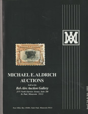 Michael Aldrich 1995 Auction Catalogue: early US , airmail, Revenue match & Meds