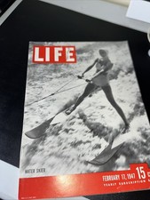 1947 February 17 Life Magazine Water Skier (LF18) 🔥 1947 February 17 Life Magazine Water Skier (LF18) 🔥