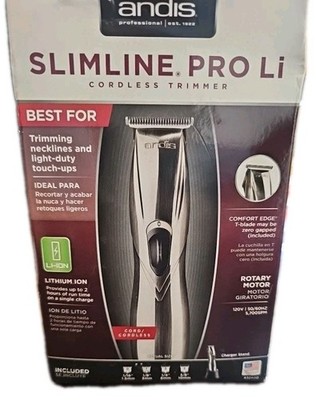 Andis Slimline Pro D-8 Li Cord/Cordless Lightweight Trimmer  Open-box