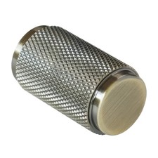 ANTIQUE BRASS Knurled Handle Pull Kitchen Cupboard Drawer Modern T-BAR Handle