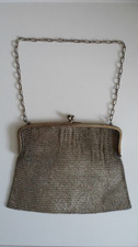 Antike Alpacca Silber Abendtasche Damentasche Handtasche um 1900