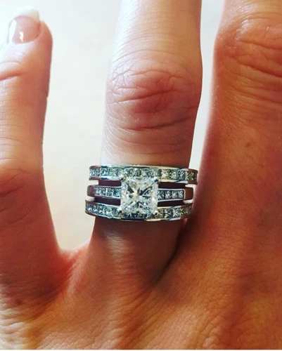 2 Platinum Diamond Rings