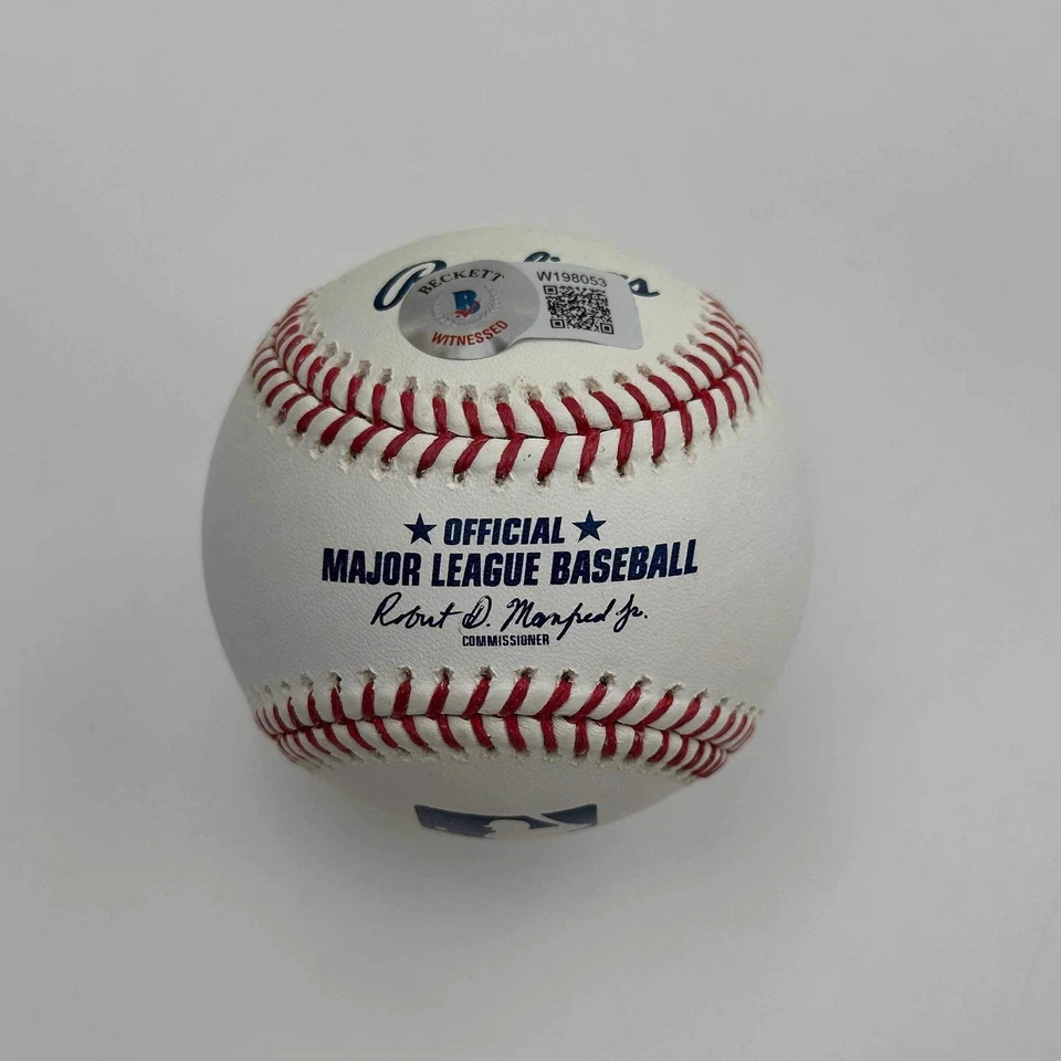 Béisbol autografiado/firmado Jonathan Papelbon Rawlings ROML Beckett certificado de autenticidad BAS automático Foto 2 de 2