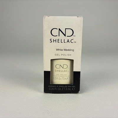 CND Shellac UV Gel Polish 0.25 oz NIB White Wedding New
