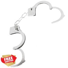 Toy Metal Handcuffs with Keys, Police Costume Prop