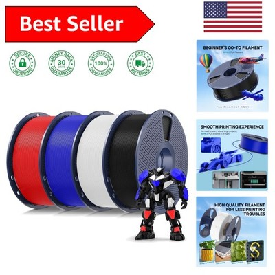 4kg Multicolor PLA 3D Printer Filament Bundle - Neatly Wound & Vacuum Packed