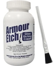 Armour Glass Etching Cream 22oz. with Application Brush