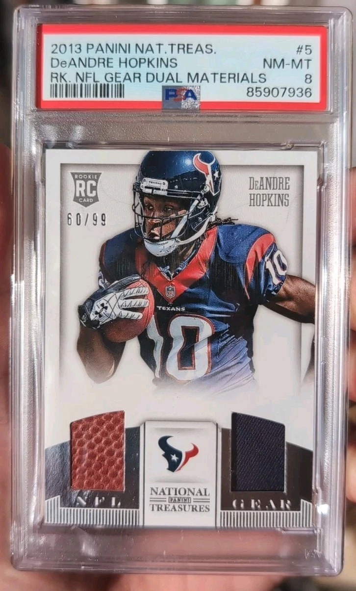 DeAndre Hopkins Panini National Treasures Rookie NFL Gear Dual Materials #5 Base