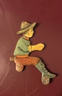 VINTAGE MARX WIND UP CLIMBING TRACTOR TIN LITHO DRIVER
