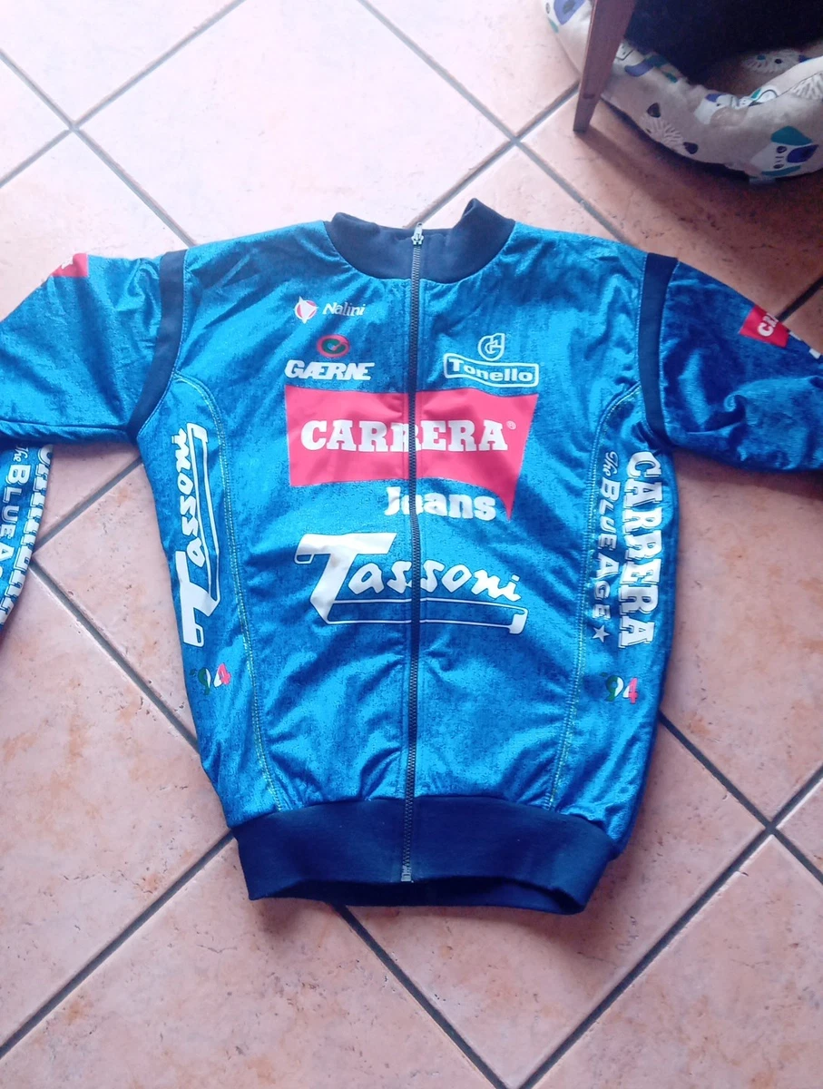 Jean Long Marco Pantani Carrera 1996 - Nalini Original - Vintage Cyclisme Homme L