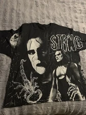 Icon Sting IYKYK AOP Shirt Wrestling Modern Vintage Screen Print WCW WWE WWF 3XL
