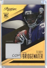 2014 Panini Prestige Rookie Jerseys Prime Teddy Bridgewater #TB Jumbo Patch 4l3