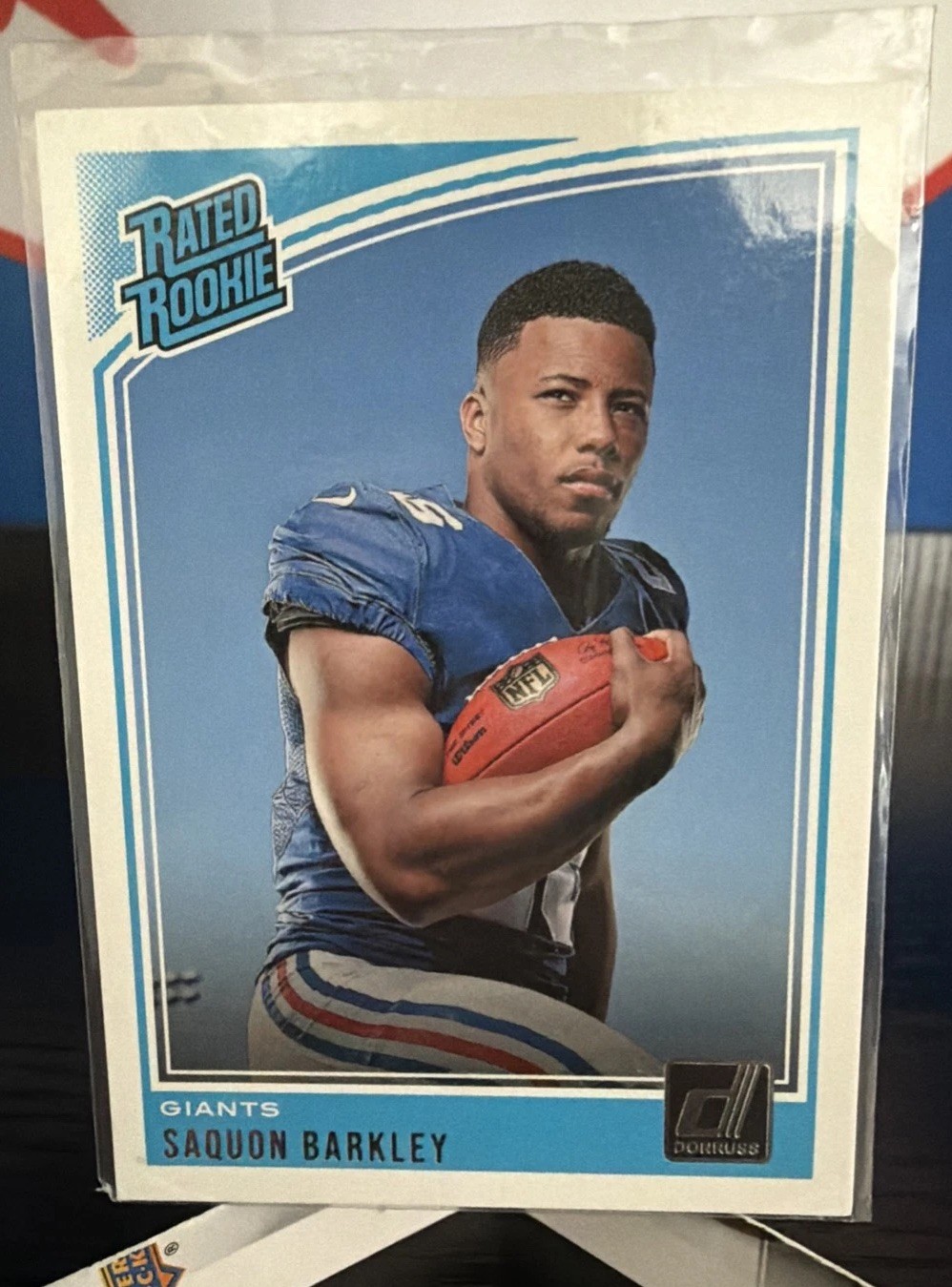 2018 Panini Donruss - Rated Rookie Saquon Barkley #306 (RC) Get Condition