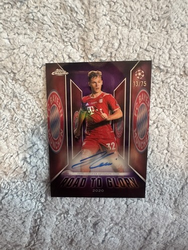 2025-26 Topps Chrome UEFA Road to Glory Orange Refractor Joshua Kimmich AUTO /25