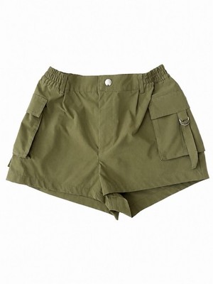 Love Tree Womens Cargo Shorts M Olive Green Utility Y2K High Rise D Ring Pockets