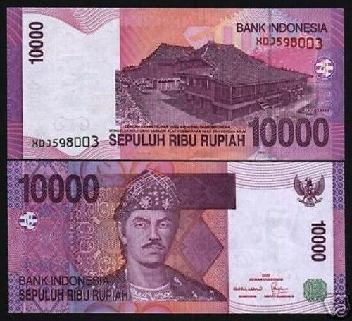 Indonesia 10000 RUPIAH P-143 2005-2007 UNC Indonesian World Currency ...