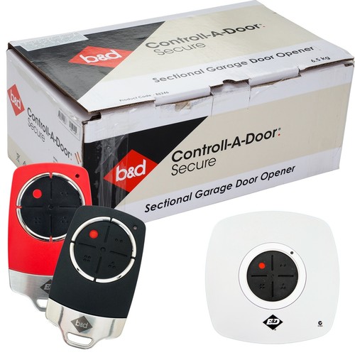 New B&D CAD Secure Sectional Tilt Garage Door Opener SDO6 BnD Panel