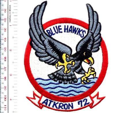 US Navy  Attack Squadron 72 VA-72 Aircraft Base Blue Hawks Patch NO TARIFF