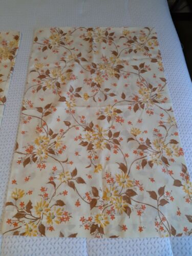 vintage pair thomaston now era pillowcase floral foliage - Picture 1 of 5