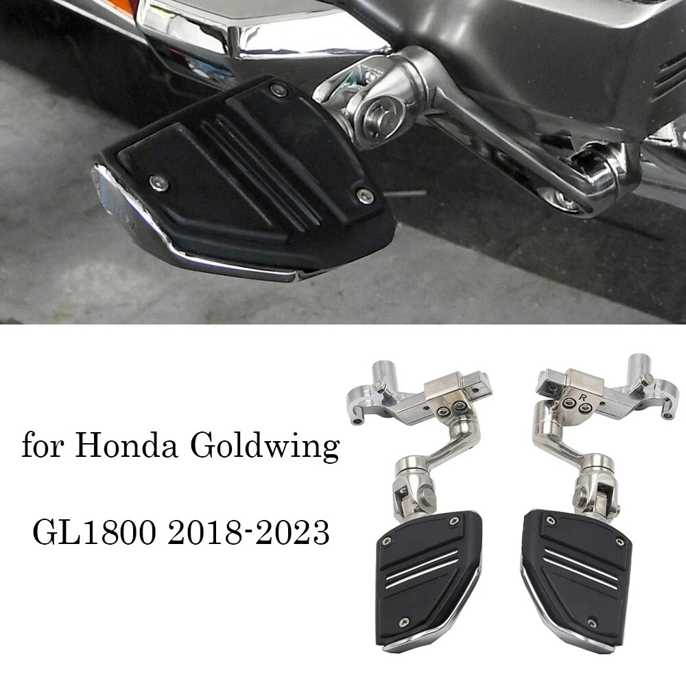 グレー For Honda Goldwing GL1800 F6B Tour DCT 2018- Adjustable Foot