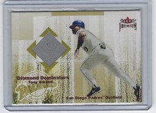 2001 Fleer Premium Diamond Dominators Tony Gwynn San Diego Padres Patch Card