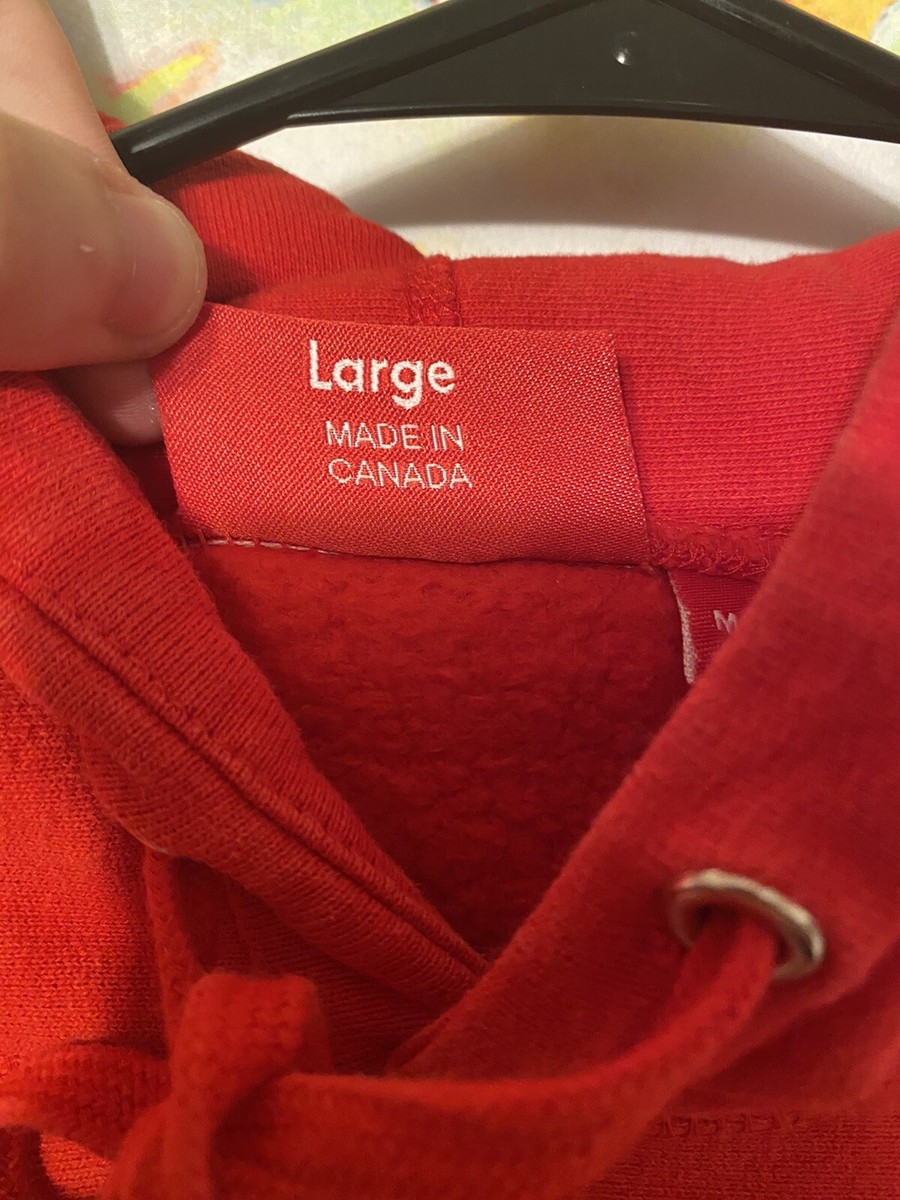 SUPREME Chenille Arc Logo Hoodie LARGE Red SS17 | eBay