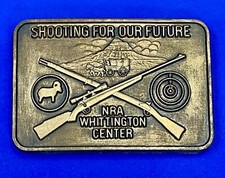 Shooting For Our Future Nra Whittington Center 2Nd Amend. Education Belt Buckle