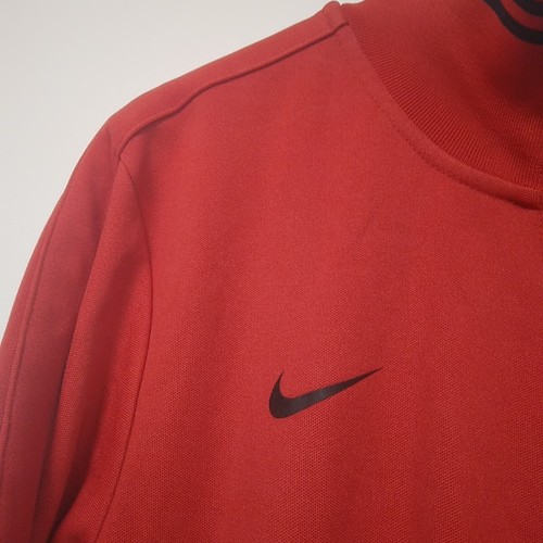 Nike Size Large Manchester United Football Club Red & Black Zip Up Track Jacket - Picture 17 of 20