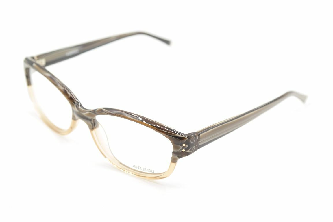 Monture De Lunettes Alain Afflelou LOF2405 - Brun Ovale - Titane/métal/plastique - Neuf Avec étiquettes