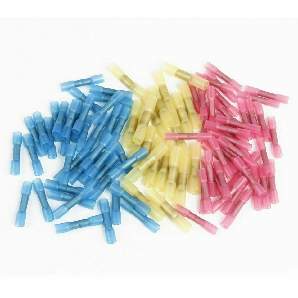 10-12 14-16 18-22 AWG Wire Splice Connectors Heat Shrink Butt Crimp Terminal Kit - Image 4 of 4