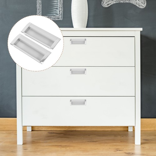 2St Aluminiumlegierung Schrank Schublade Türgriff Schrankgriffe Verdeckt - Zdjęcie 11 z 11