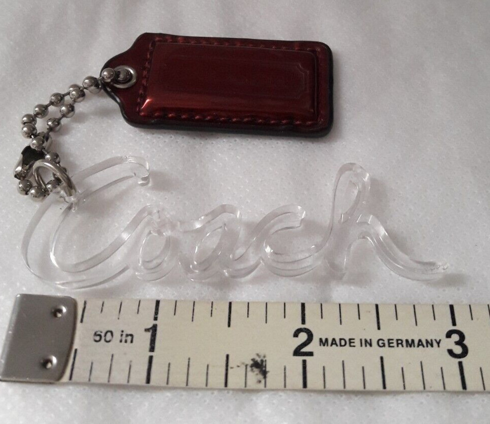 AUTHENTIC COACH CLEAR SCRIPT PLASTIC + METALLIC M… - image 1